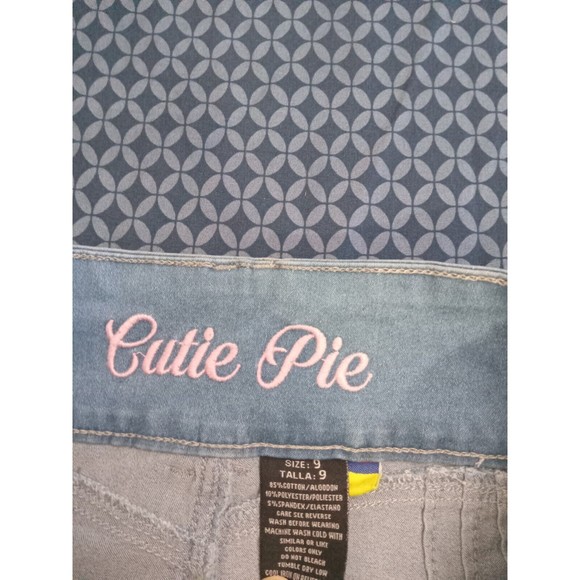 WAIST 29 IN SIZE 9 CTP FLARED JEANS STRETCH DENIM LIGHT BLUE, PUSH UP - Picture 11 of 11